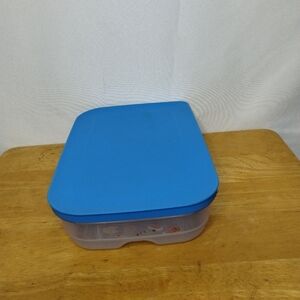 New Blue Tupperware Surf N Turf Meat keeper